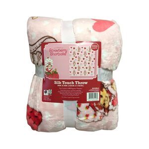 Shortcake Hearts - Jay Franco Licensed Silk Touch Polyester Fleece Throw Blanket